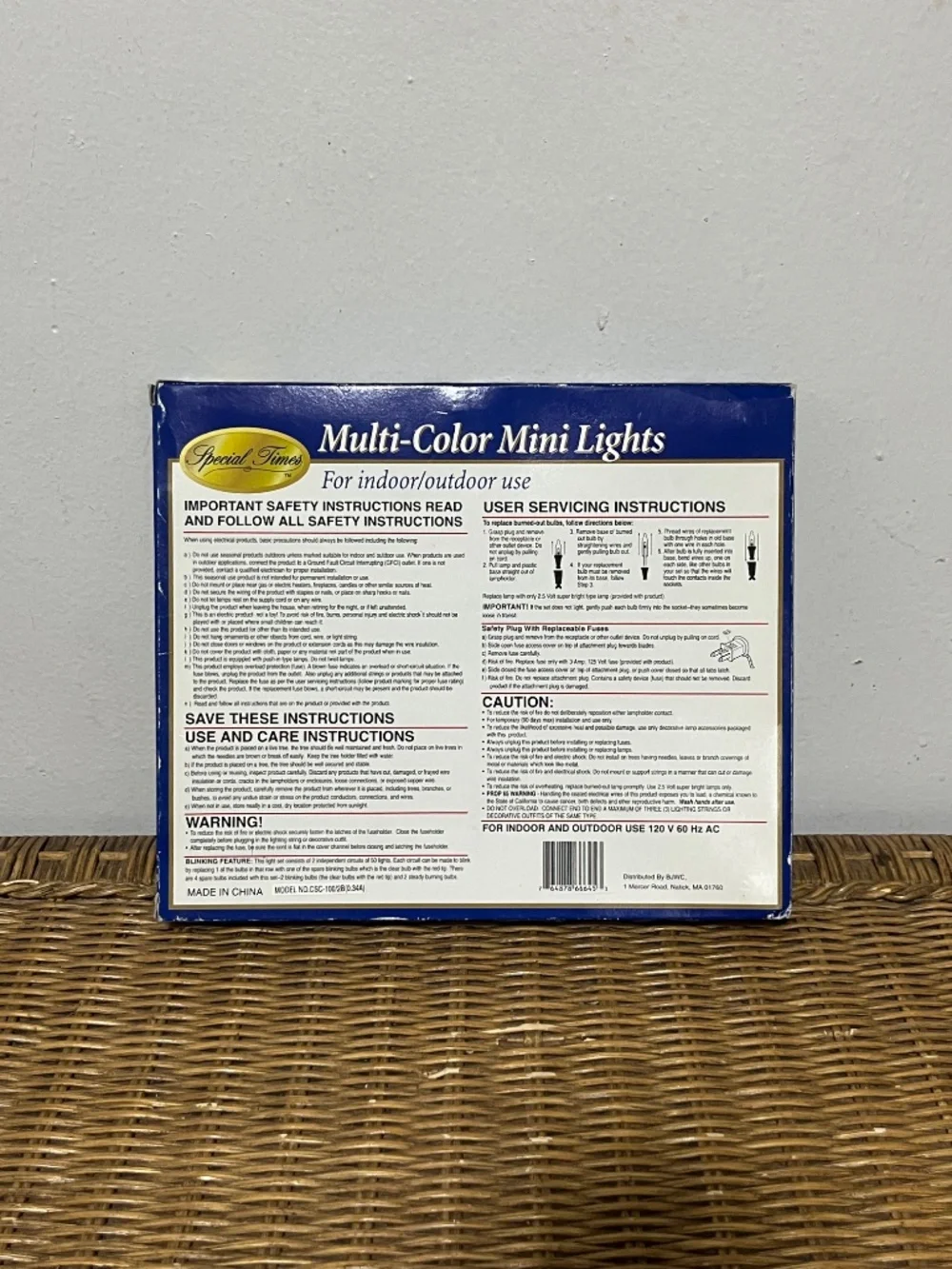 Special Time. Multi-Color Indoor/Outdoor Mini Lights.  100 lights.  32 Ft.